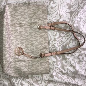 Michael kors beige tote